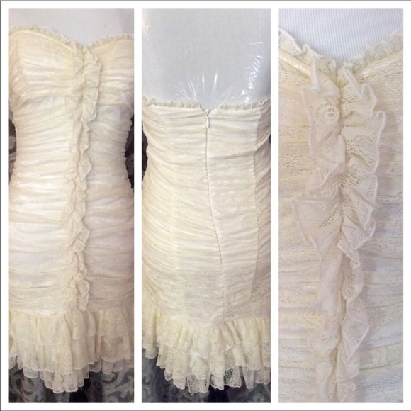 Sweet cream Bebe dresses (2 of them!) - Picture 2 of 8